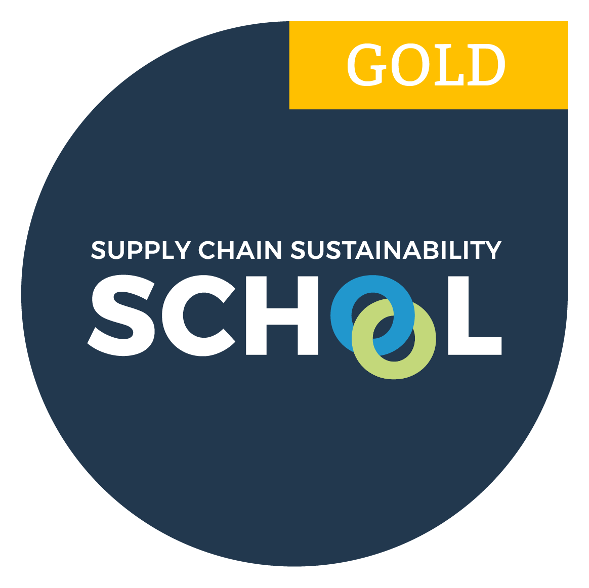 Gold Membership achieved with the Supply Chain Sustainability School